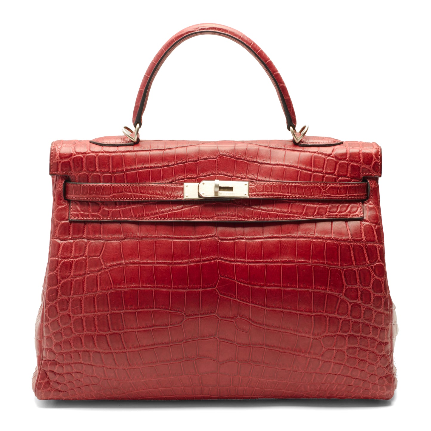 Hermès Kelly 35 Crocodile Niloticus bag burgundy