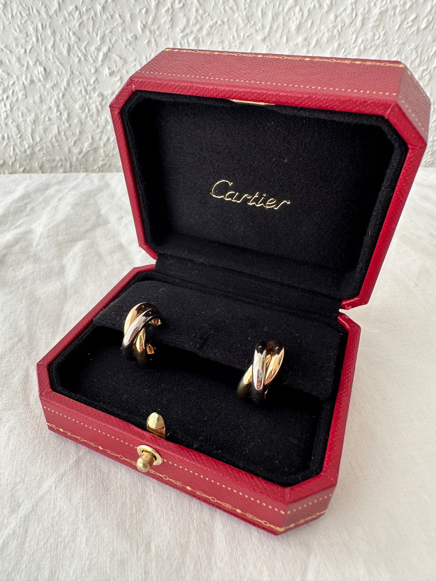 Cartier Trinity GM gold earrings