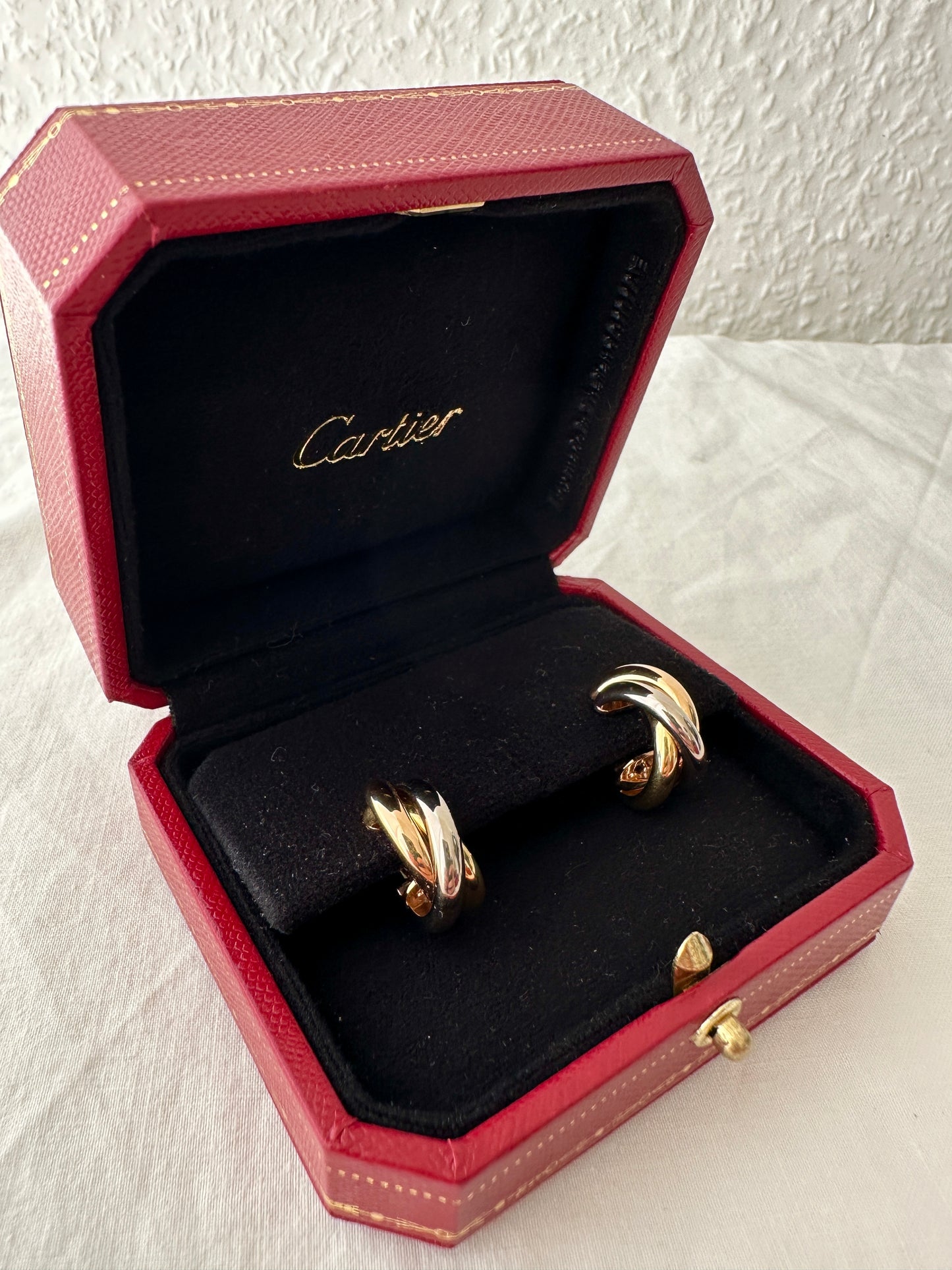 Cartier Trinity GM gold earrings