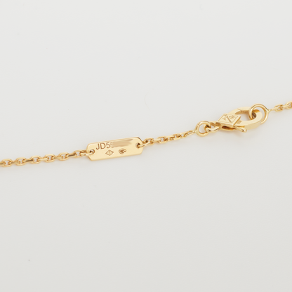 Collier Van Cleef & Arpels Vintage Alhambra nacre blanche en or jaune