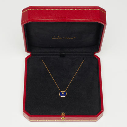 Collier Cartier Amulette XS en or jaune et lapis lazuli