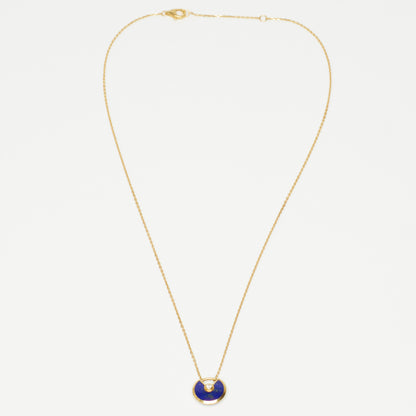 Collier Cartier Amulette XS en or jaune et lapis lazuli