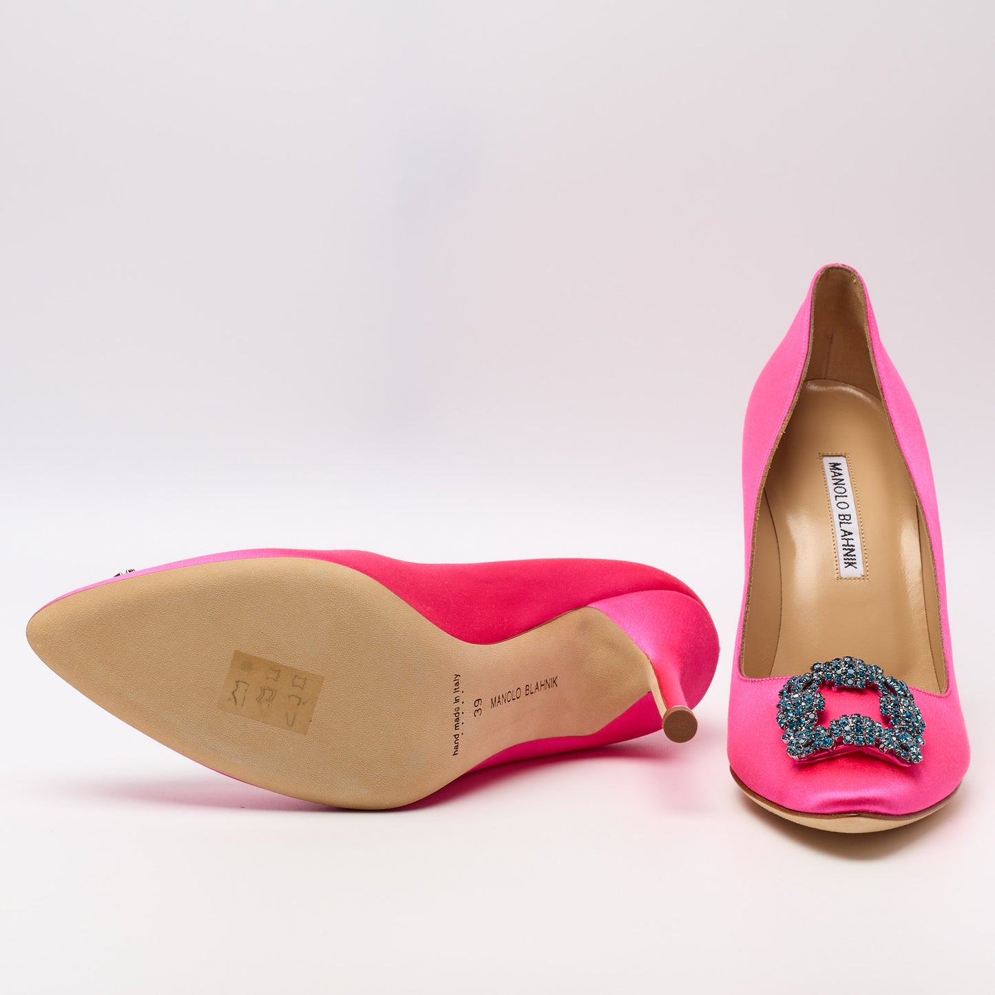 Escarpins MANOLO BLAHNIK Hangisi fuschia 39