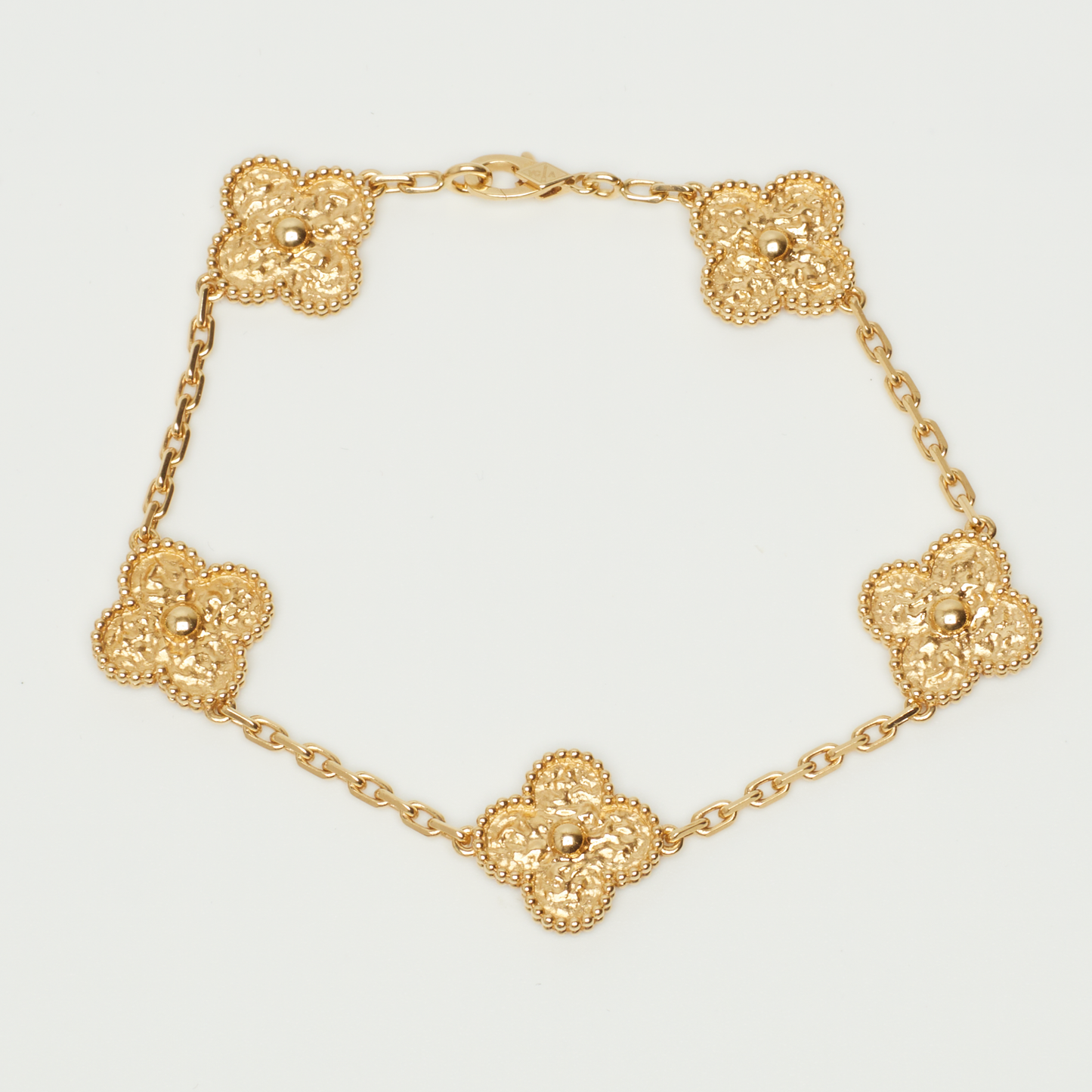 Bracelet Van Cleef & Arpels Vintage Alhambra 5 motifs en or jaune